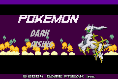 Pokemon - Dark Rising (Hack) — Title screen